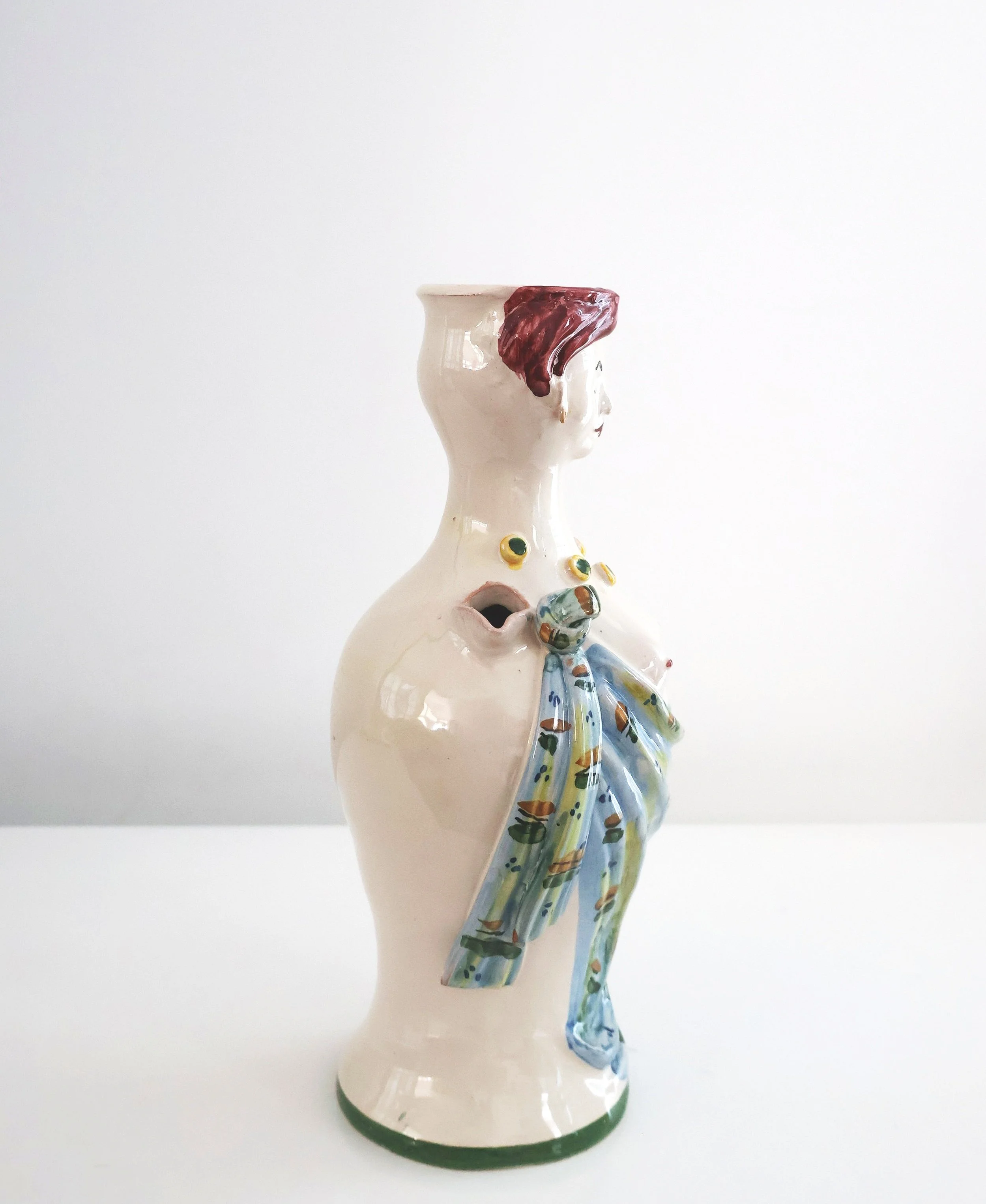 Les Ottomans Siren of Capri Ceramic Vessel
