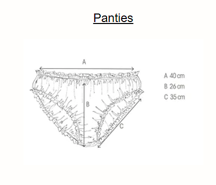 Scarlette Ateliers Bonnie Panty White Flowers Embroideries