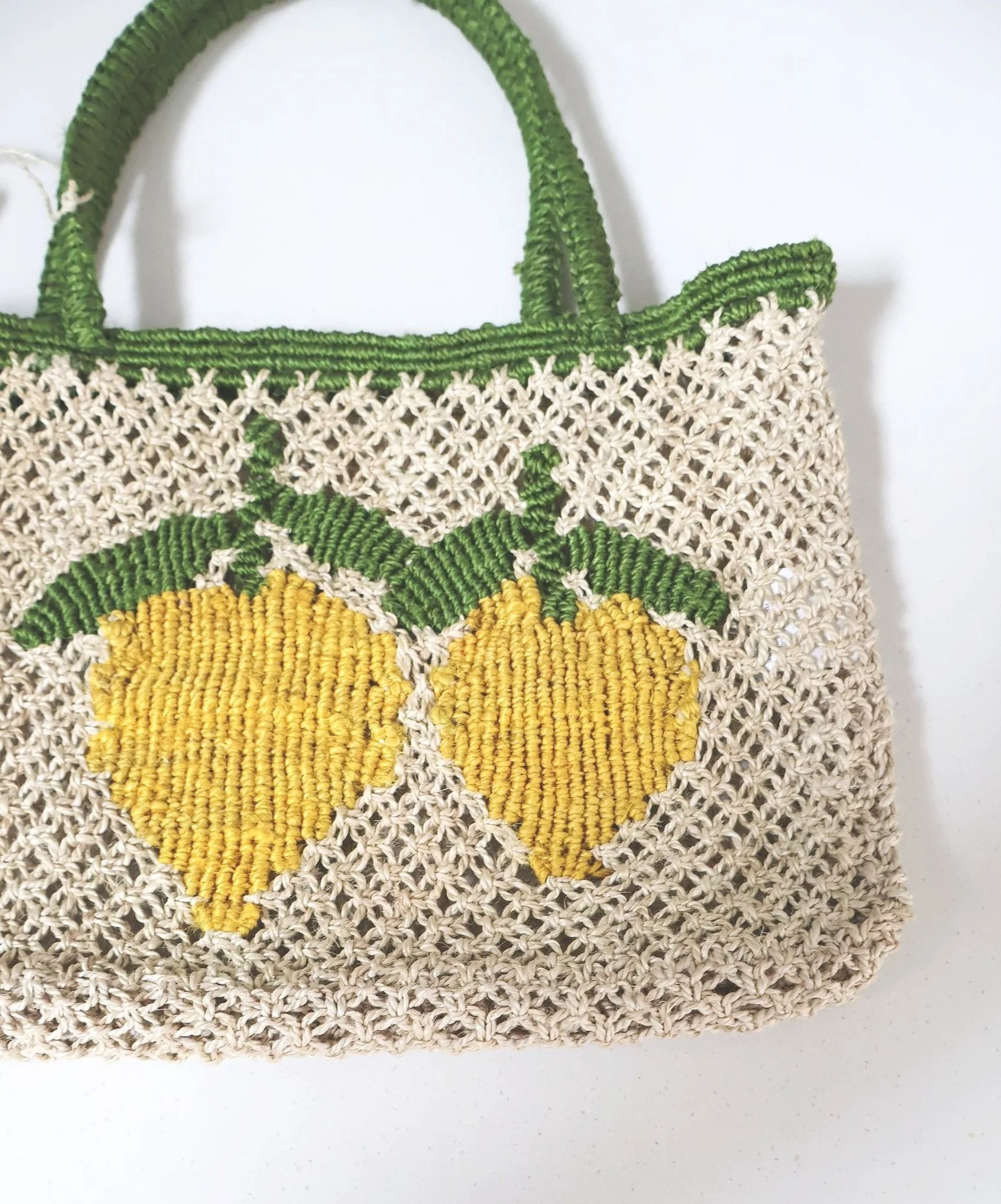 The Jacksons LEMONS Small Jute Bag- Natural