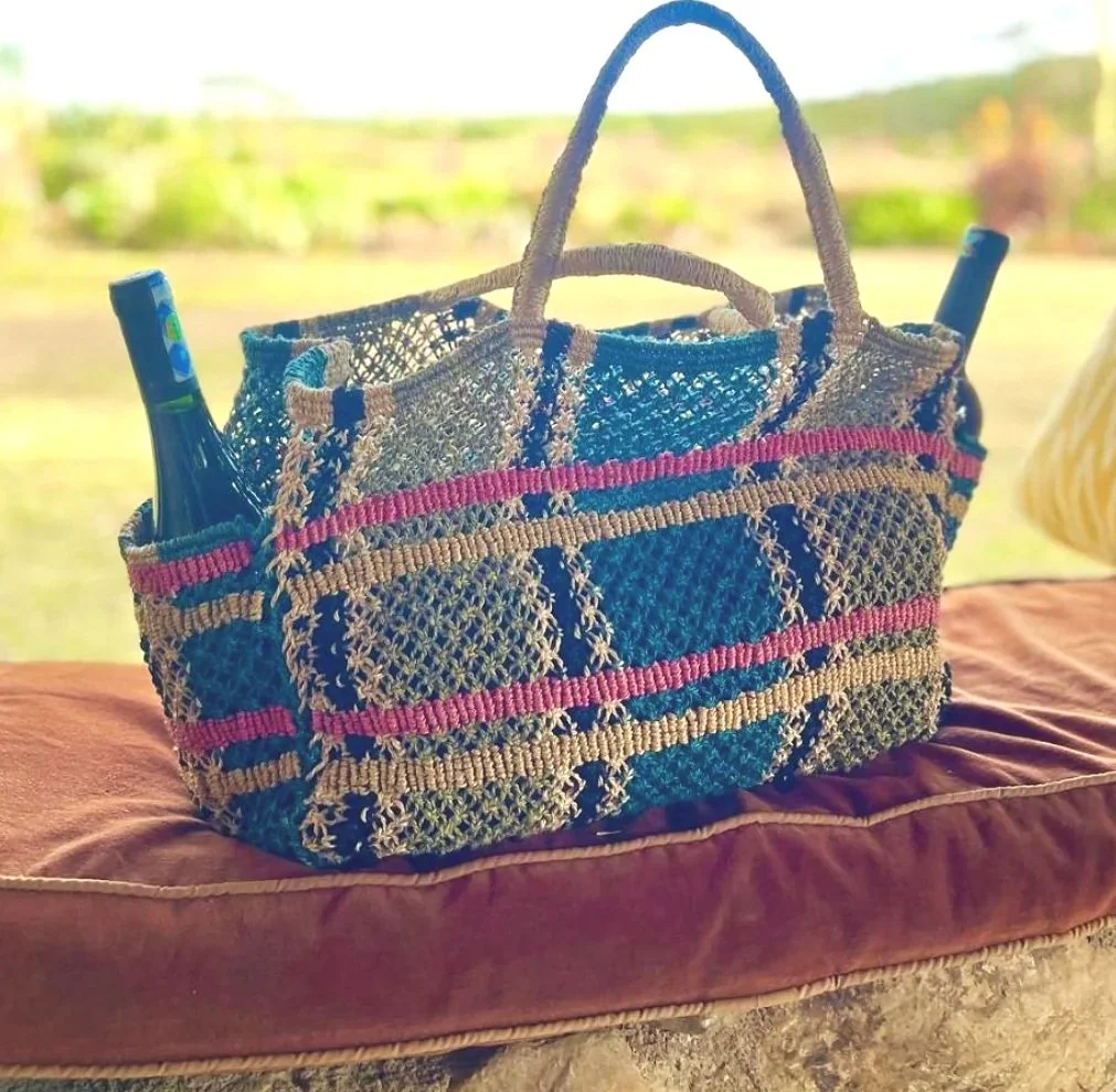 The Jacksons TARTAN Jute Bag- Fenn