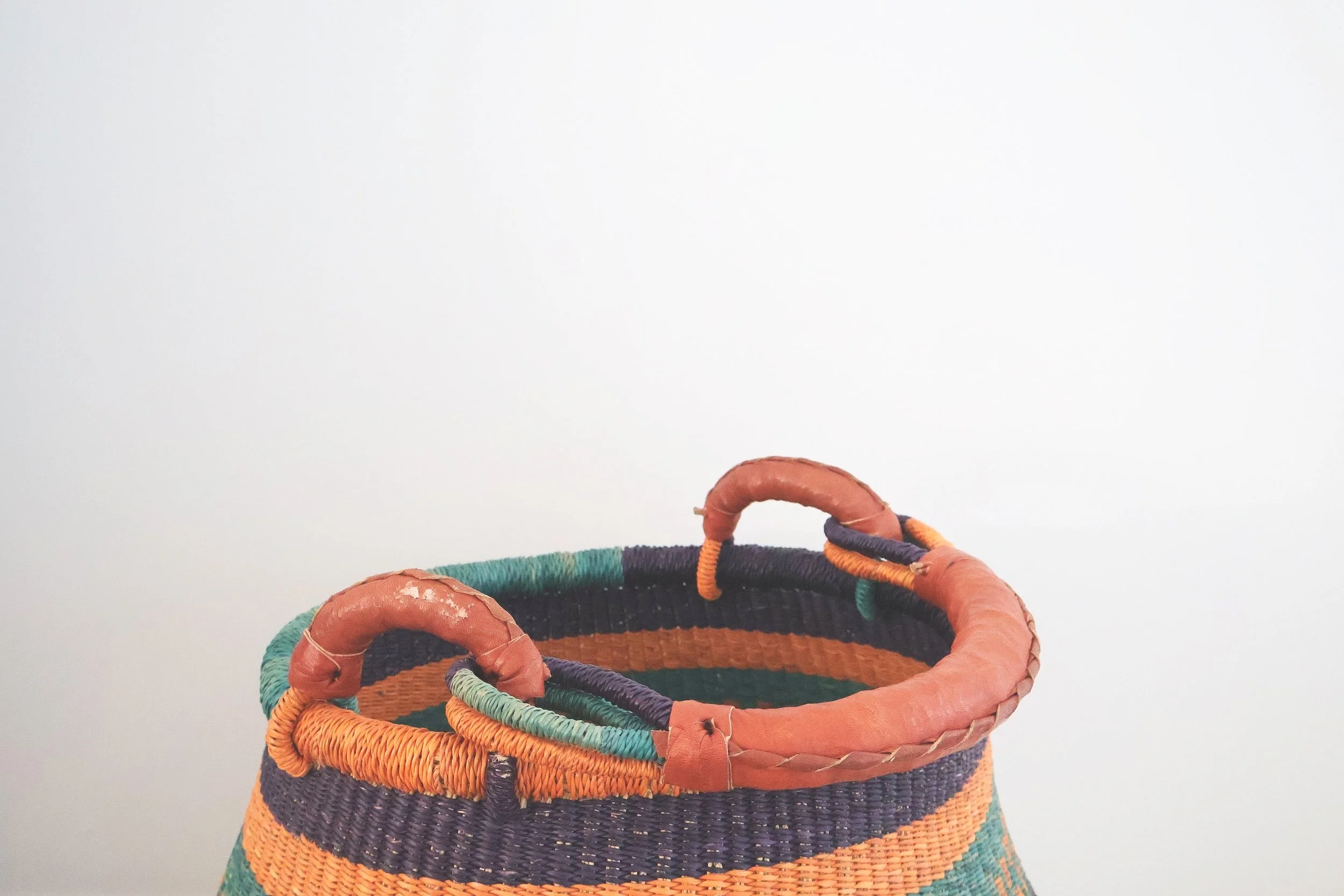 Bolgatanga Handwoven Pot Basket- Large #2