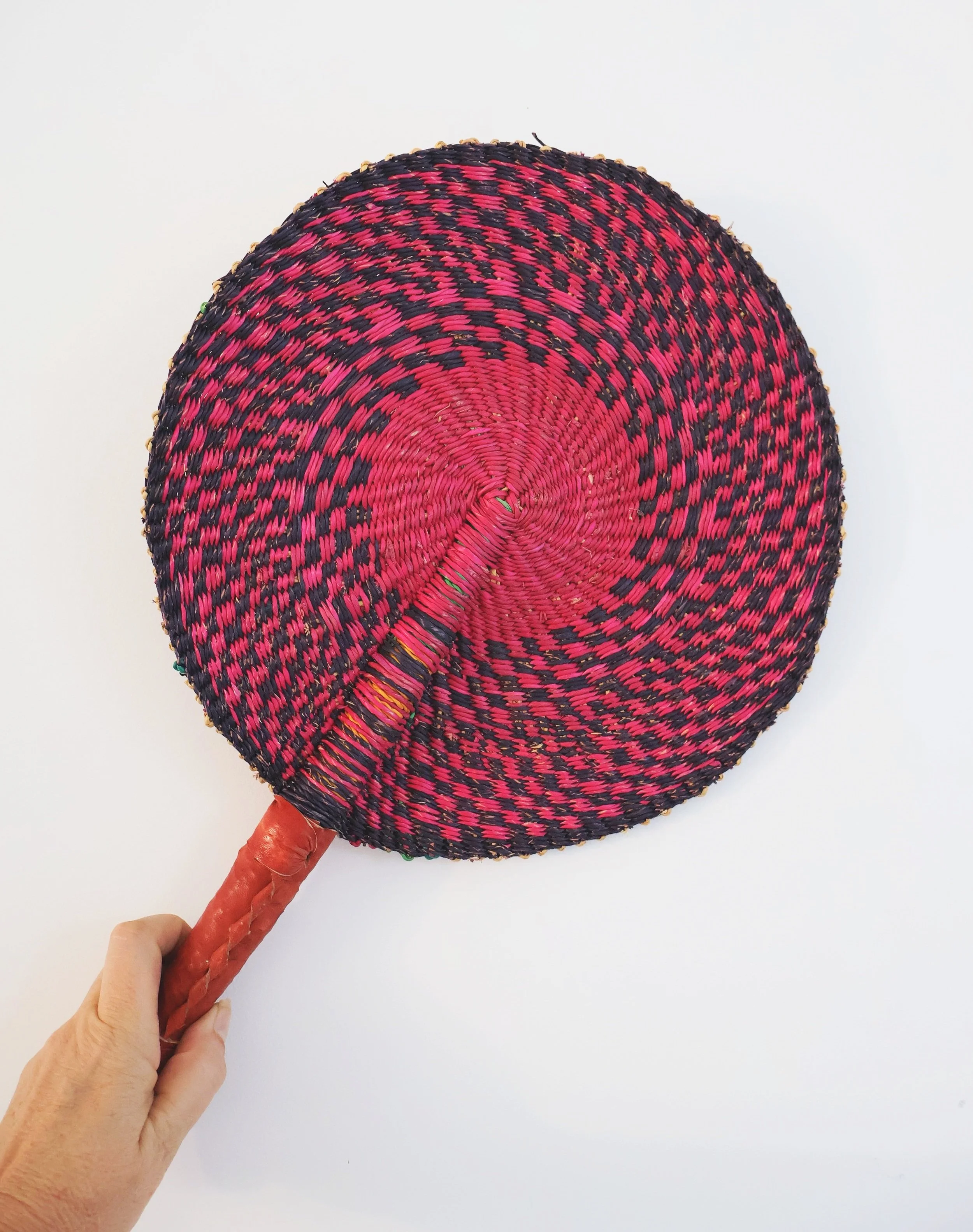 Bolgatanga Handwoven Round Fan #1