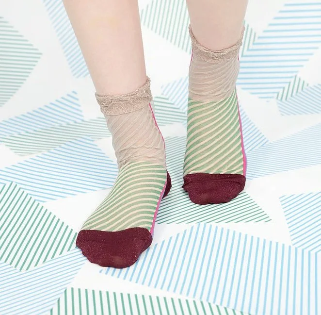 COQ Japanese Socks-Shi Ma U Ma Purple