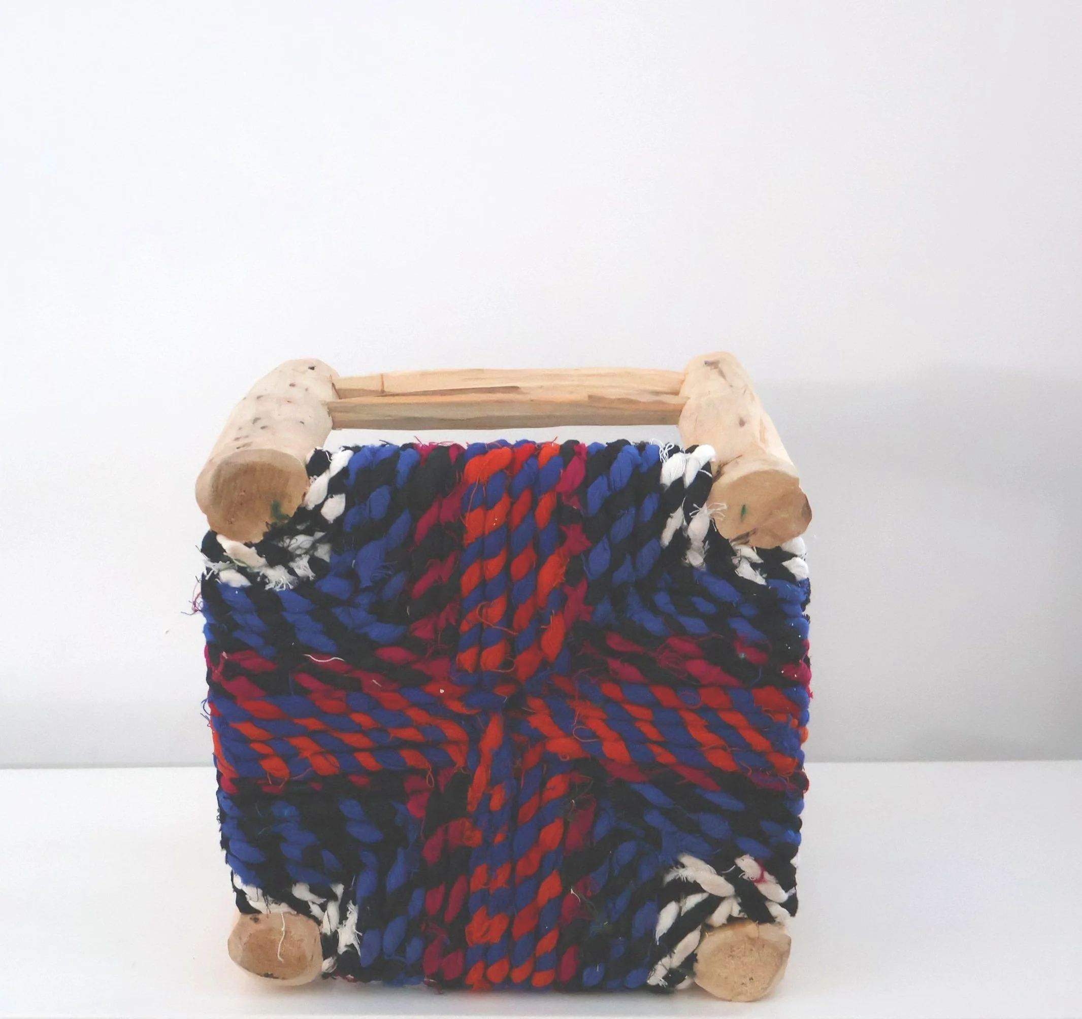 SOUK Boucherouite Stool- Bright #8- Medium