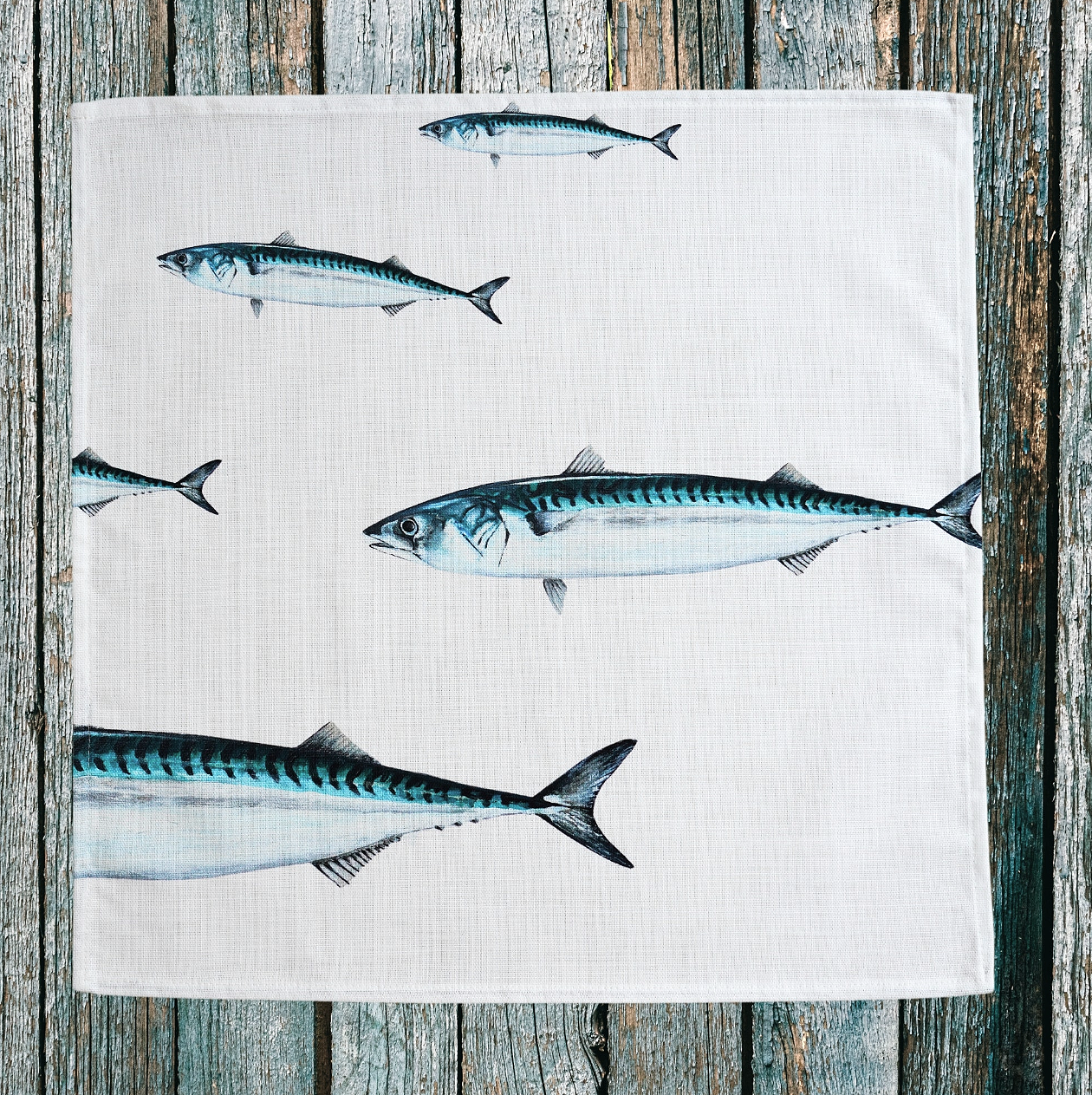 Varek Cotton Napkin: The Mackerel
