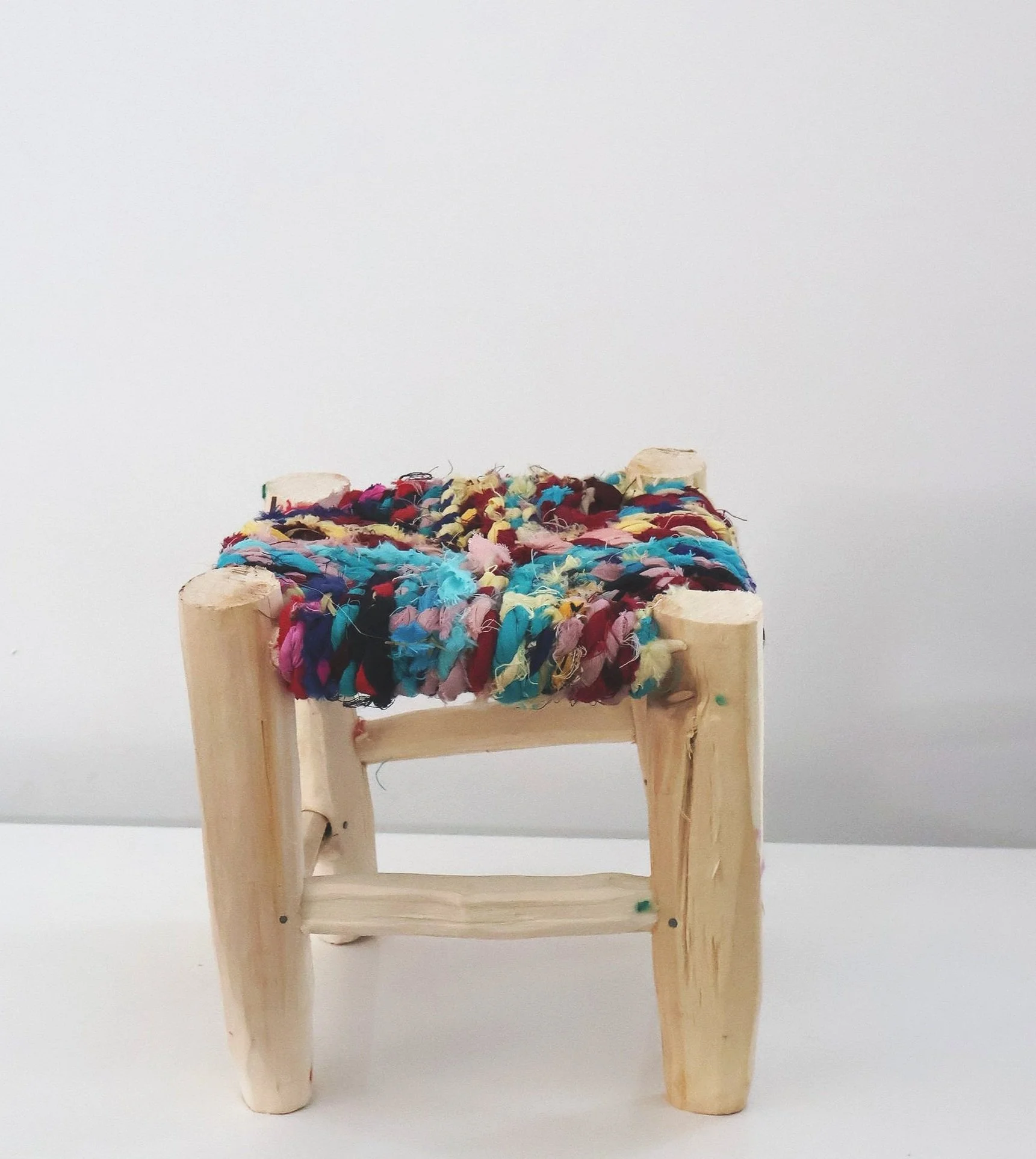 SOUK Boucherouite Stool- Bright #3- Small