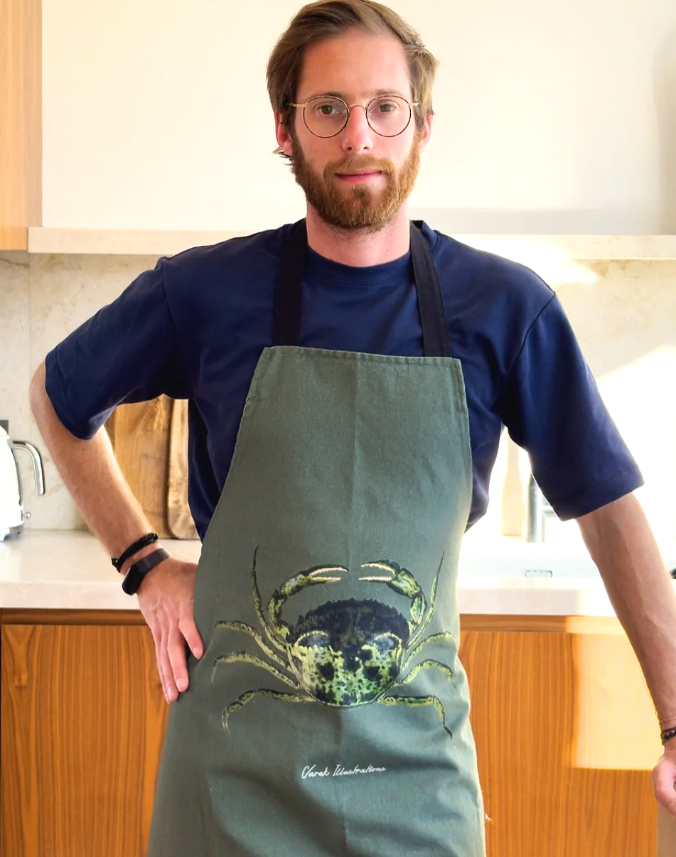 Varek Cotton Apron -The Green Crab