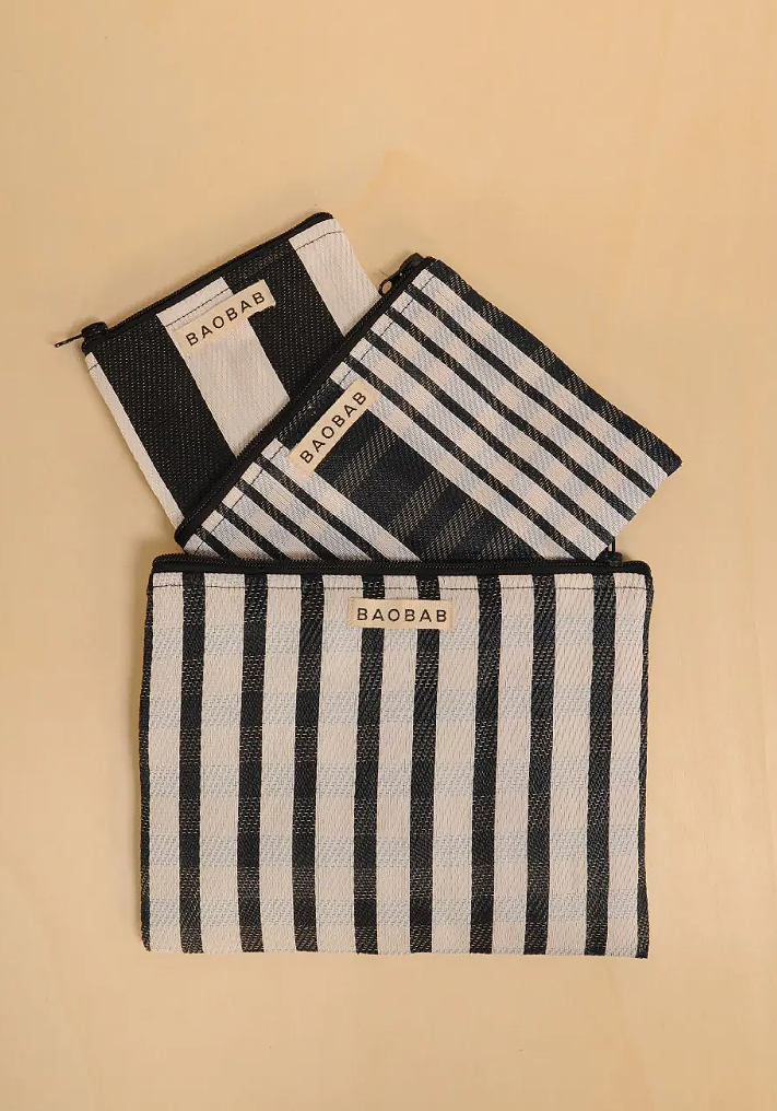 BAOBAB Set of Three Mesh Pouches- Waou E