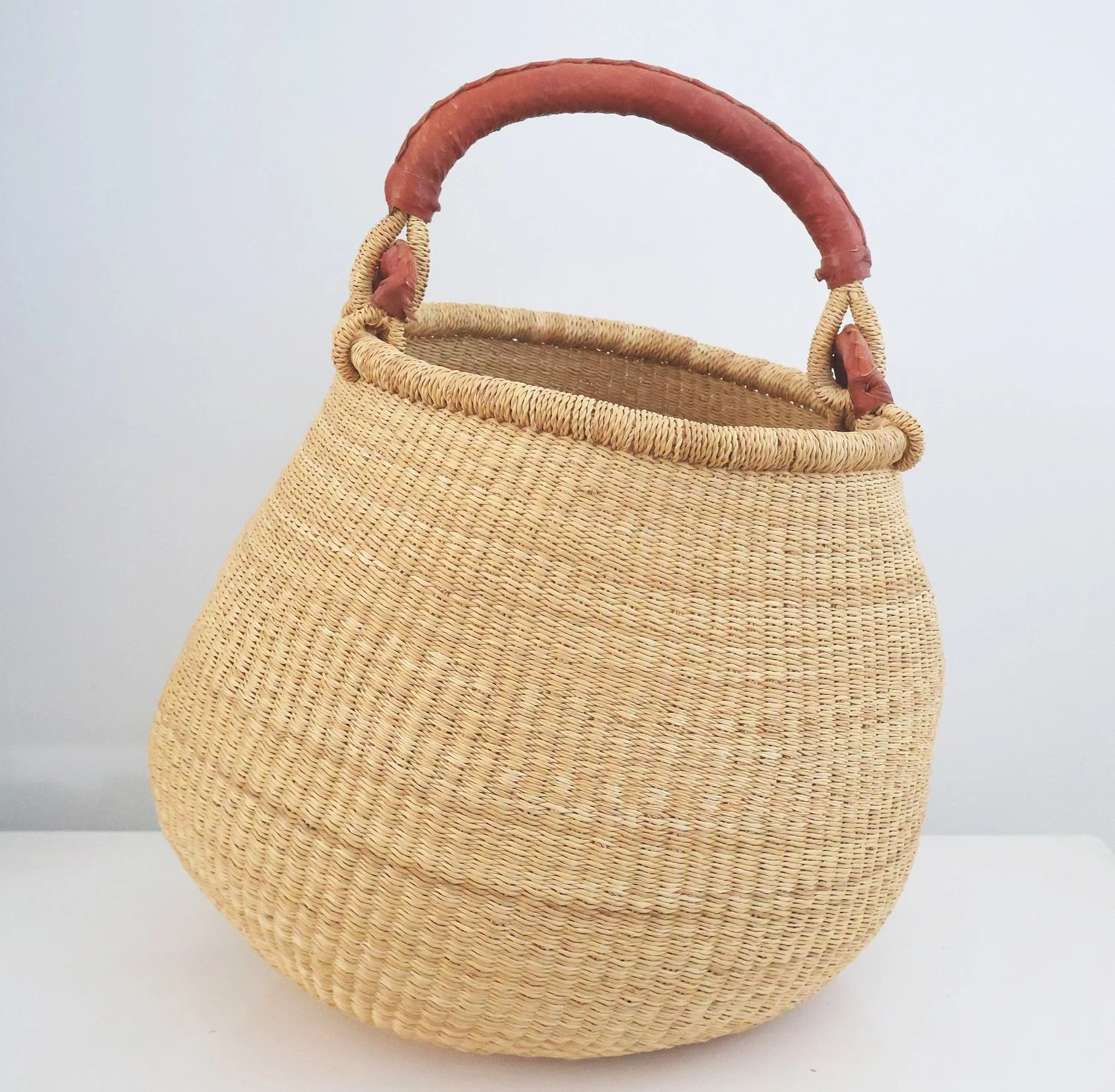 Bolgatanga Handwoven Pot Basket- Large #1