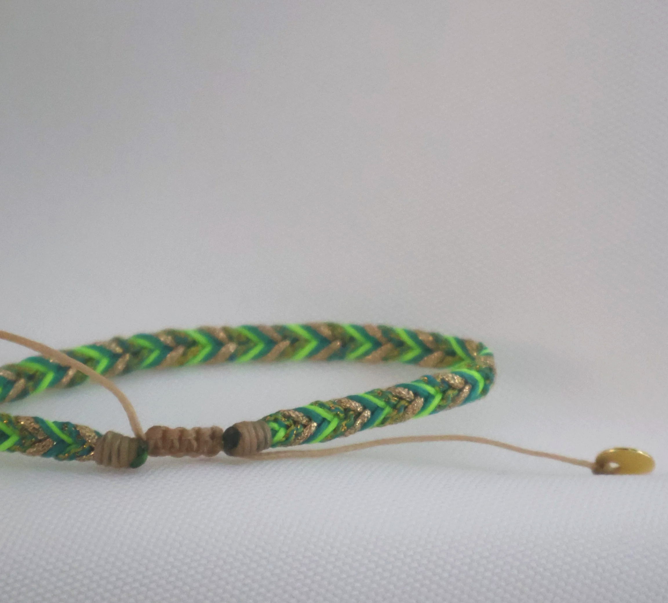 Leju Handwoven Trenza Bracelet- Greens