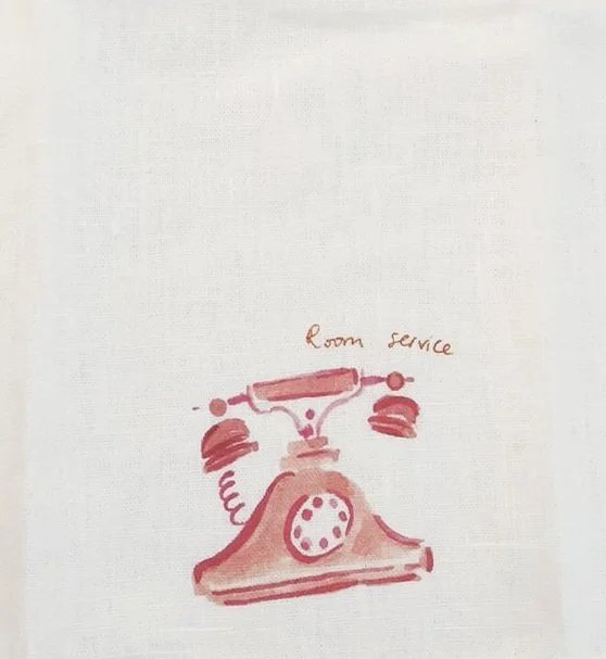 Dinette "Juicy Fruits / Room Service" Linen Napkin Set -2