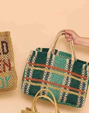 The Jacksons TARTAN Jute Bag- Fenn
