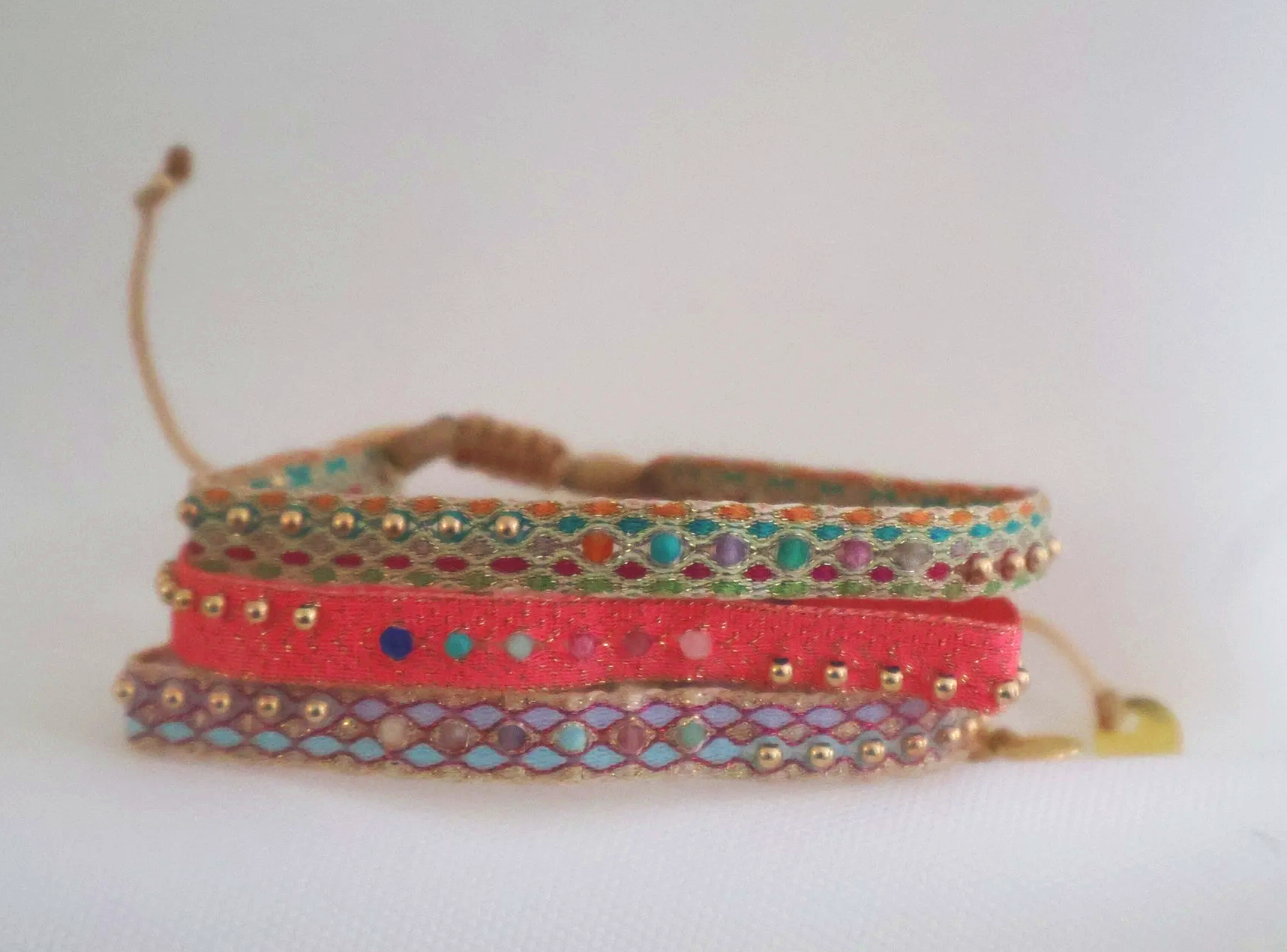Leju Handwoven Majestic Bracelet- Lilac Tones