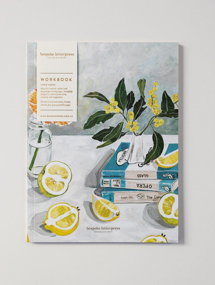Bespoke Letterpress Wattle & Citrus Workbook