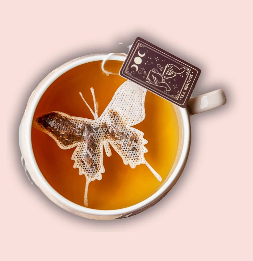French Tea Heritage Organic Butterfly-Shaped Tea Bags — English Breakfast x5
