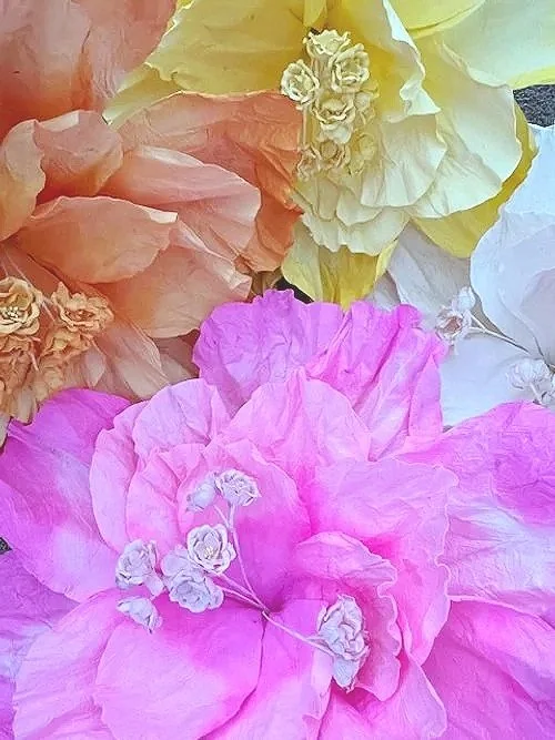 Saa XLarge Primrose Paper Flower White