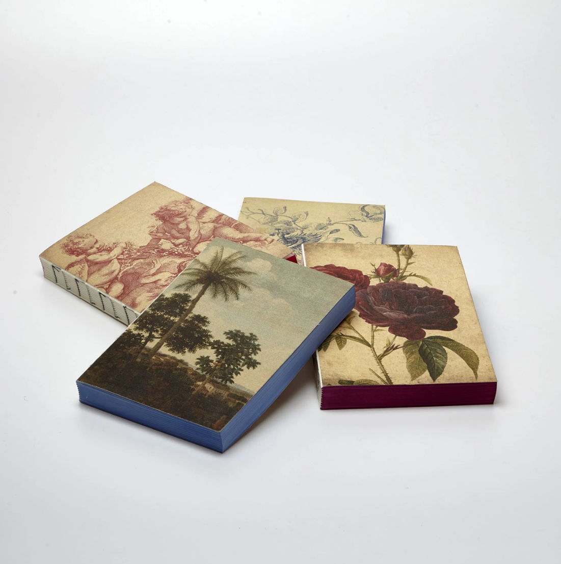 Italian Libri Muti Canvas Book - Roses