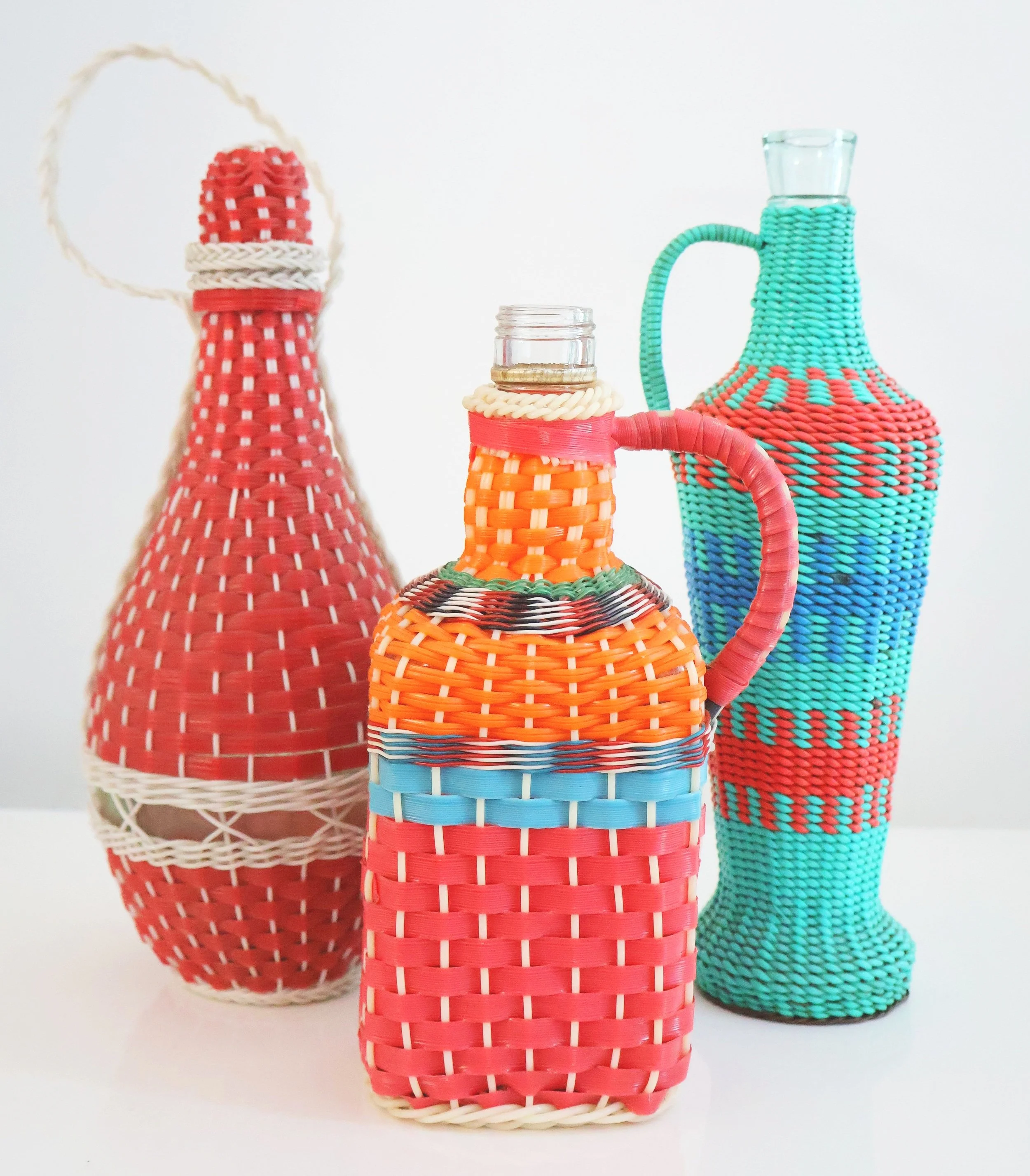 All'Origine Balkan Woven Glass Flask 20