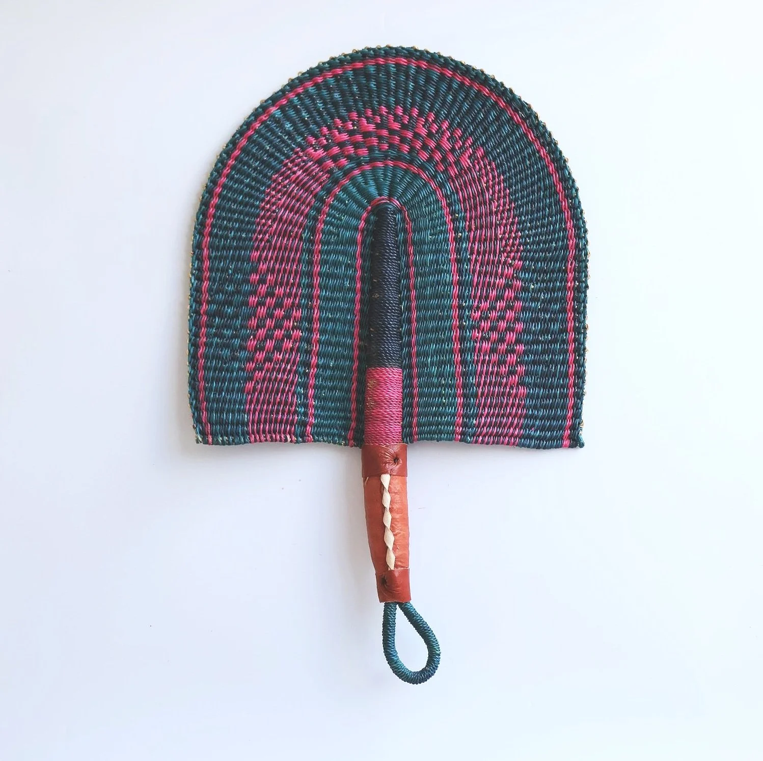 Bolgatanga Handwoven Semioval Fan #2