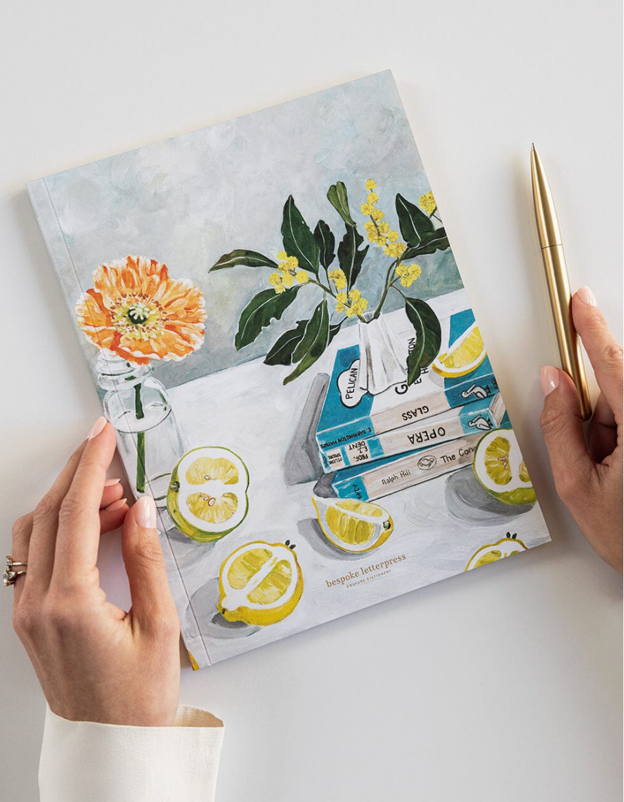 Bespoke Letterpress Wattle & Citrus Workbook