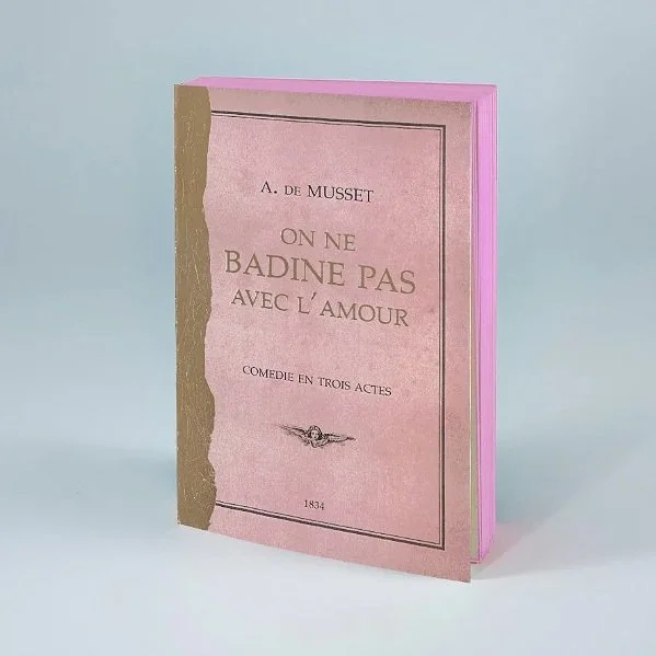 Italian Libri Muti OPERA Notebook- On Ne Badine Pas Avec L’amour- Gold Leaf