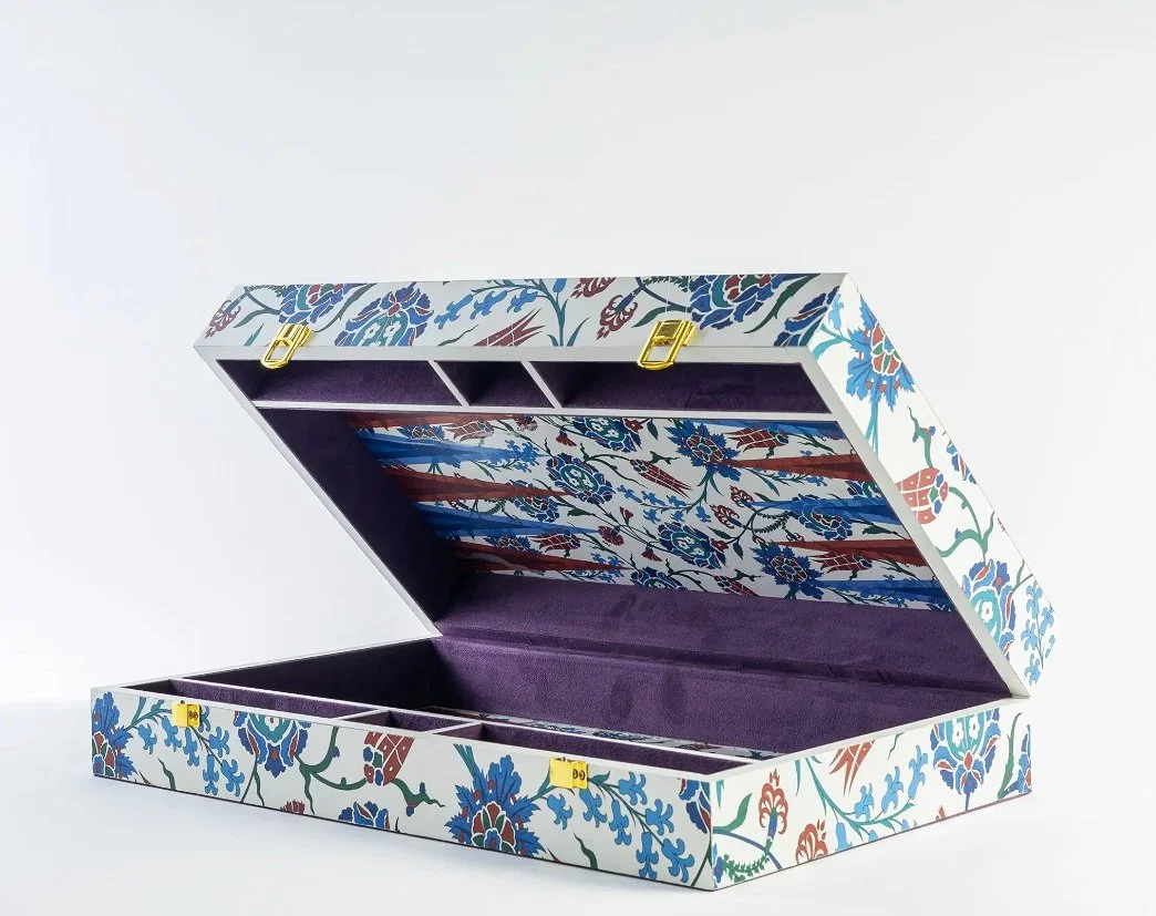 Les Ottomans Backgammon Set –Floral