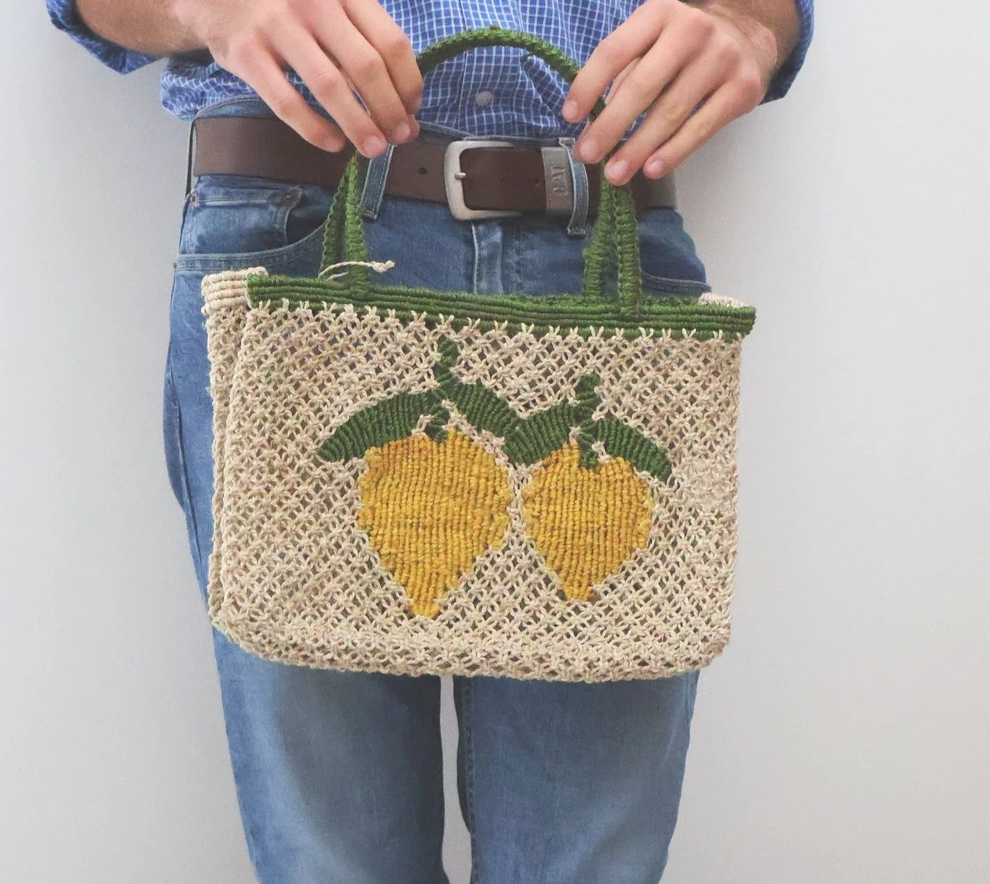 The Jacksons LEMONS Small Jute Bag- Natural