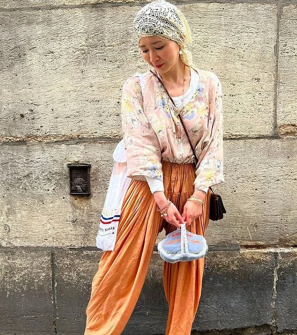 Brigitte Tanaka Large Baguette Organza Bag