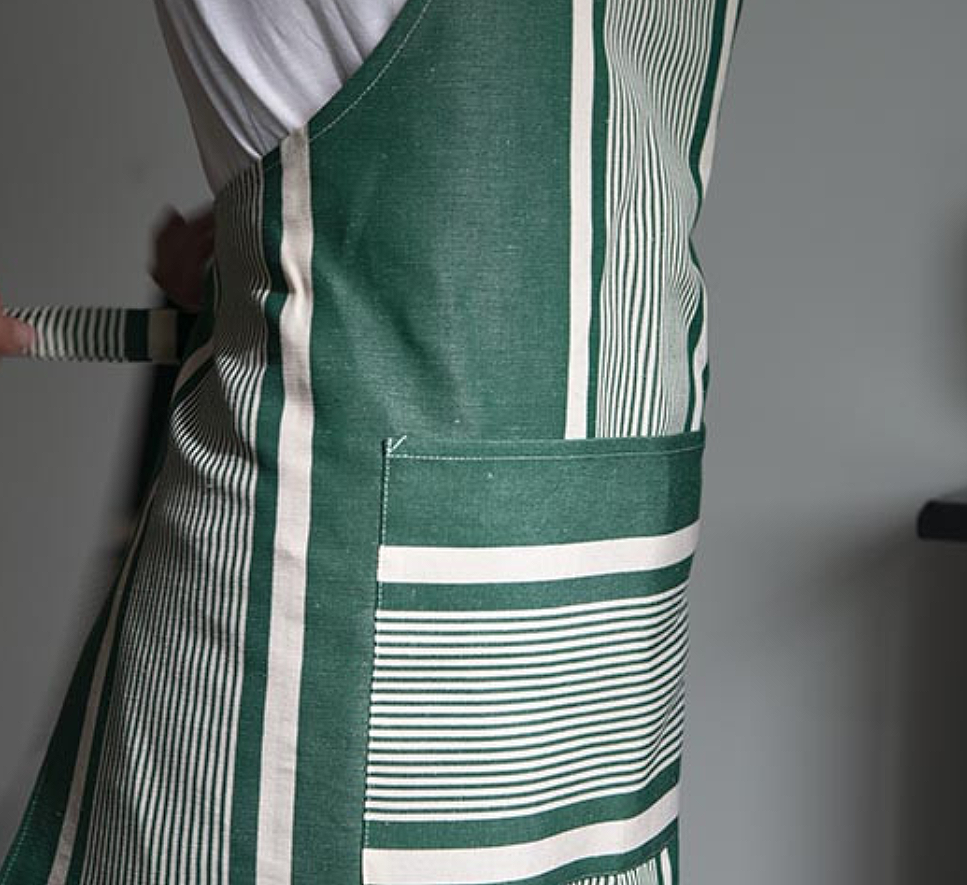 Tissage de Luz Beaurivage Apron- Blue