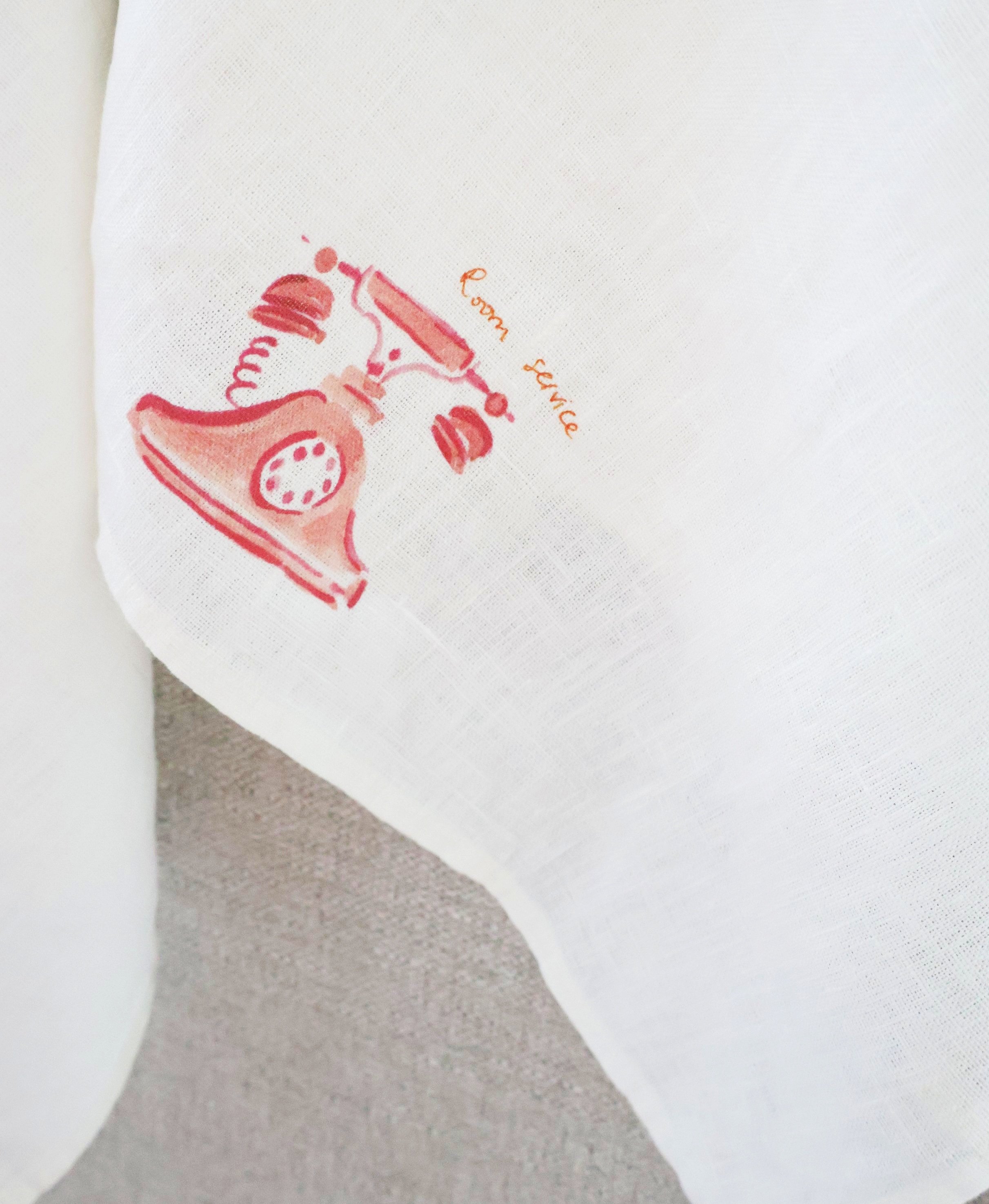 Dinette "Juicy Fruits / Room Service" Linen Napkin Set -2