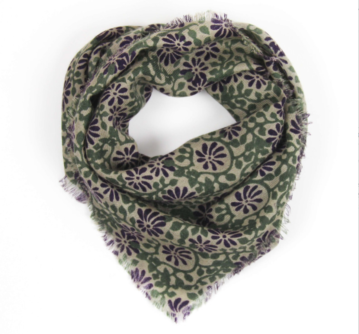 Les Belles Vagabondes Suzanne Wool Scarf Prune