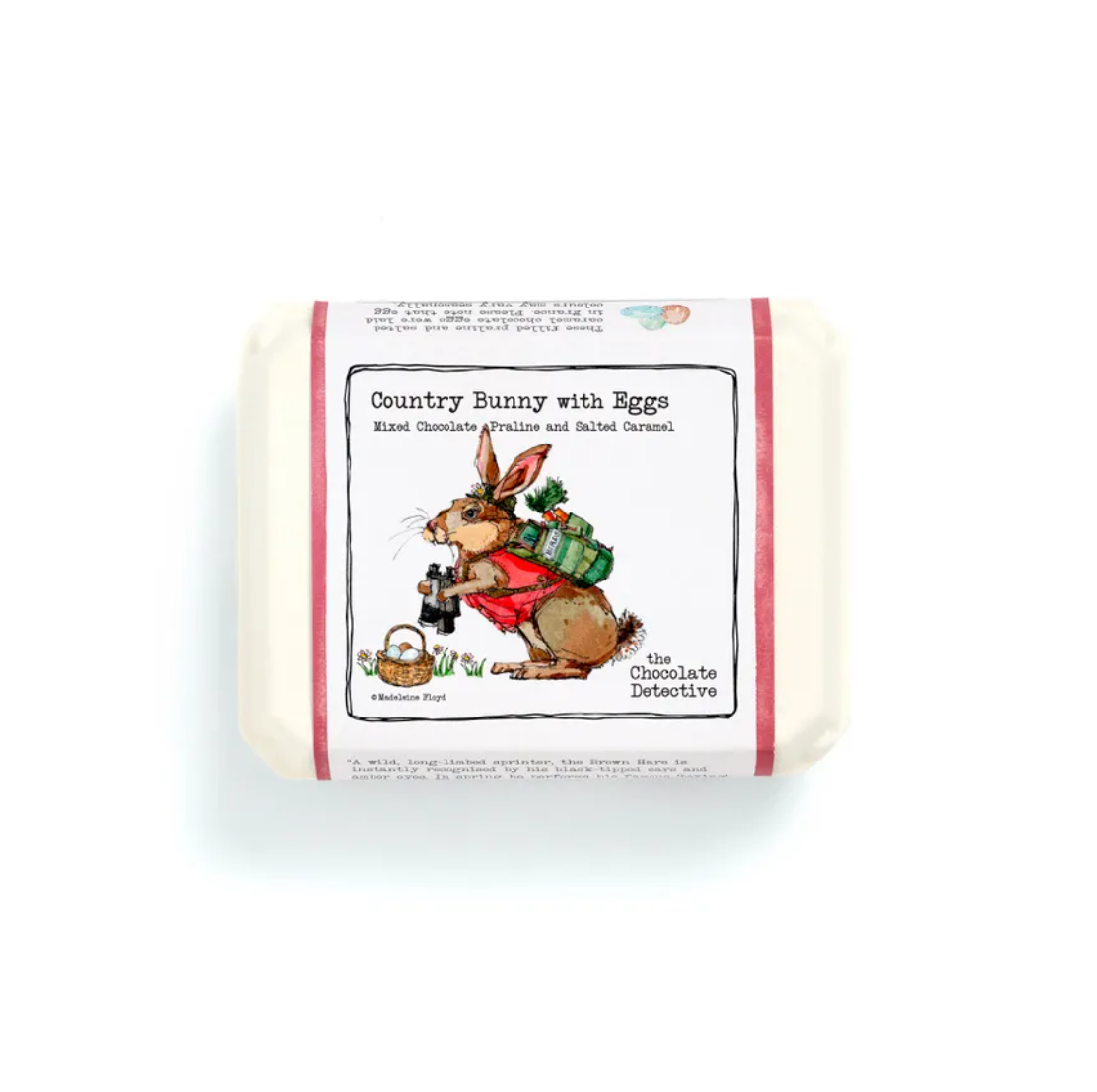 12 Handcrafted Chocolate Bird Eggs-Bunny