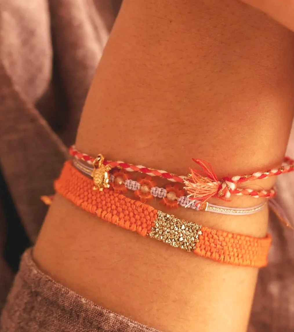 Maison Plune Esmeralda Bracelet- Apricot