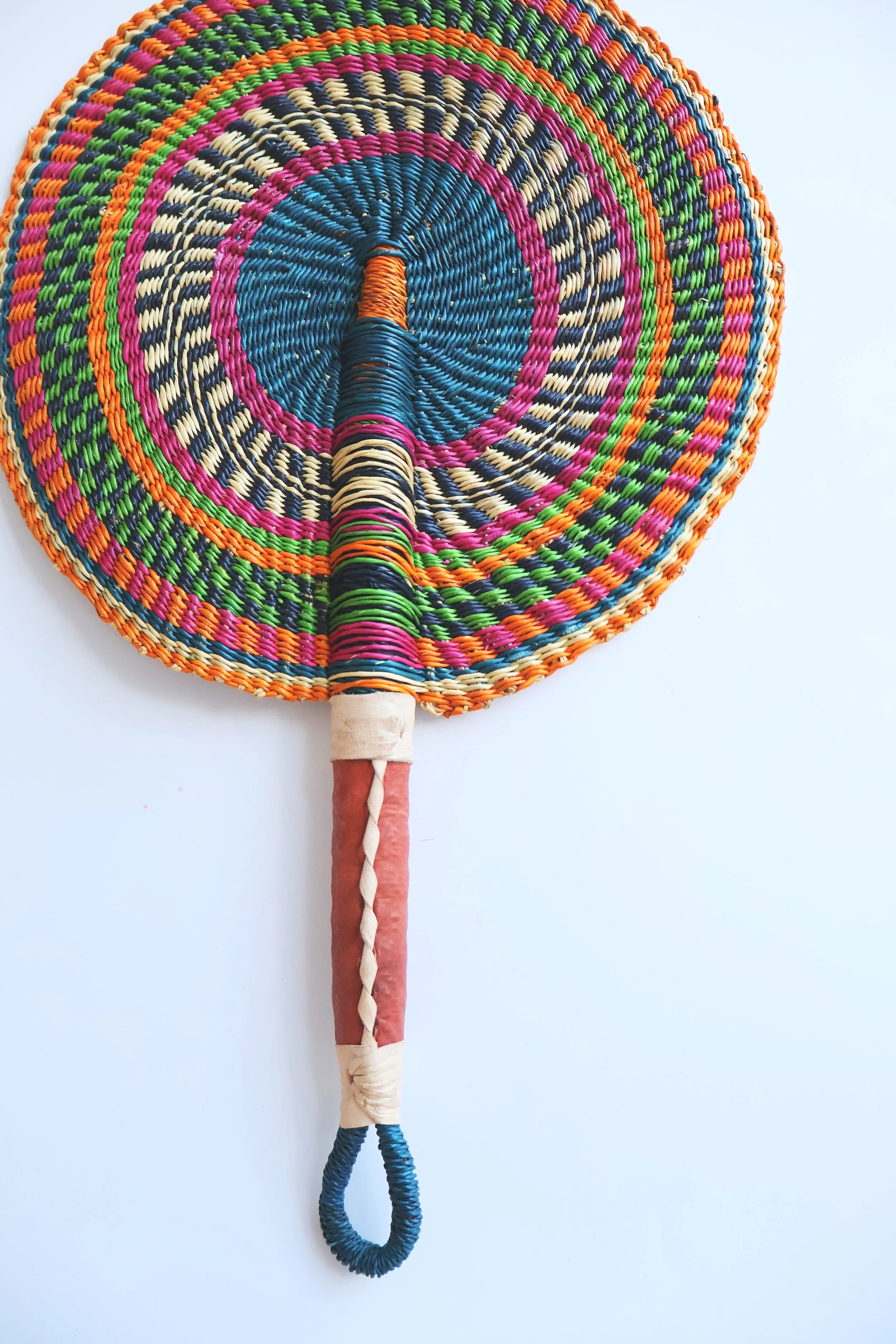 Bolgatanga Handwoven Round Fan #2