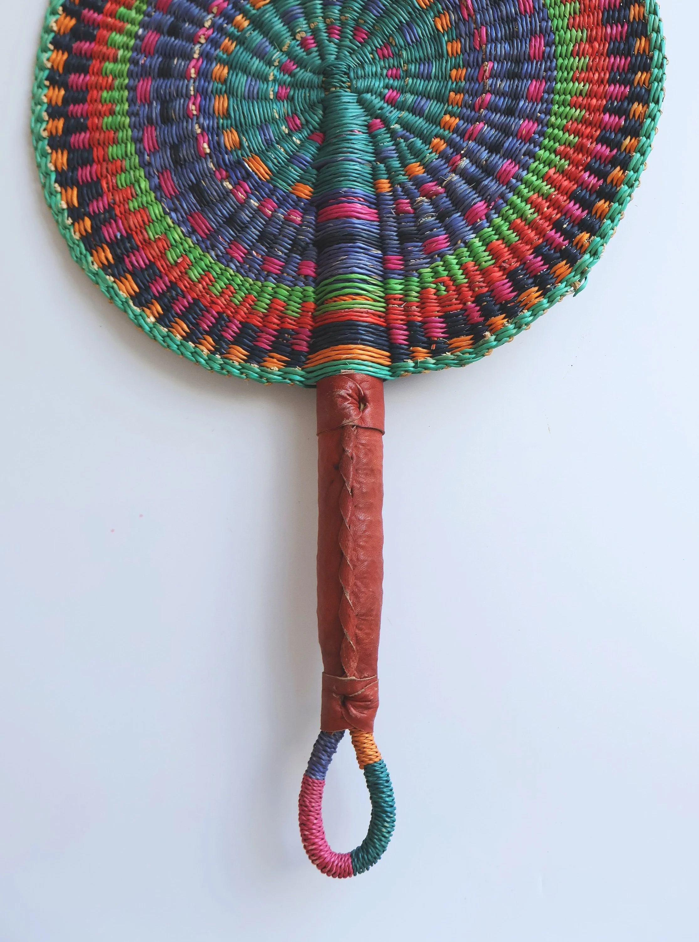 Bolgatanga Handwoven Round Fan #4