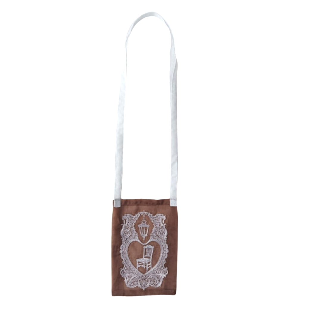 Brigitte Tanaka Dentelle Chaise et Lanterne Organza Pouch