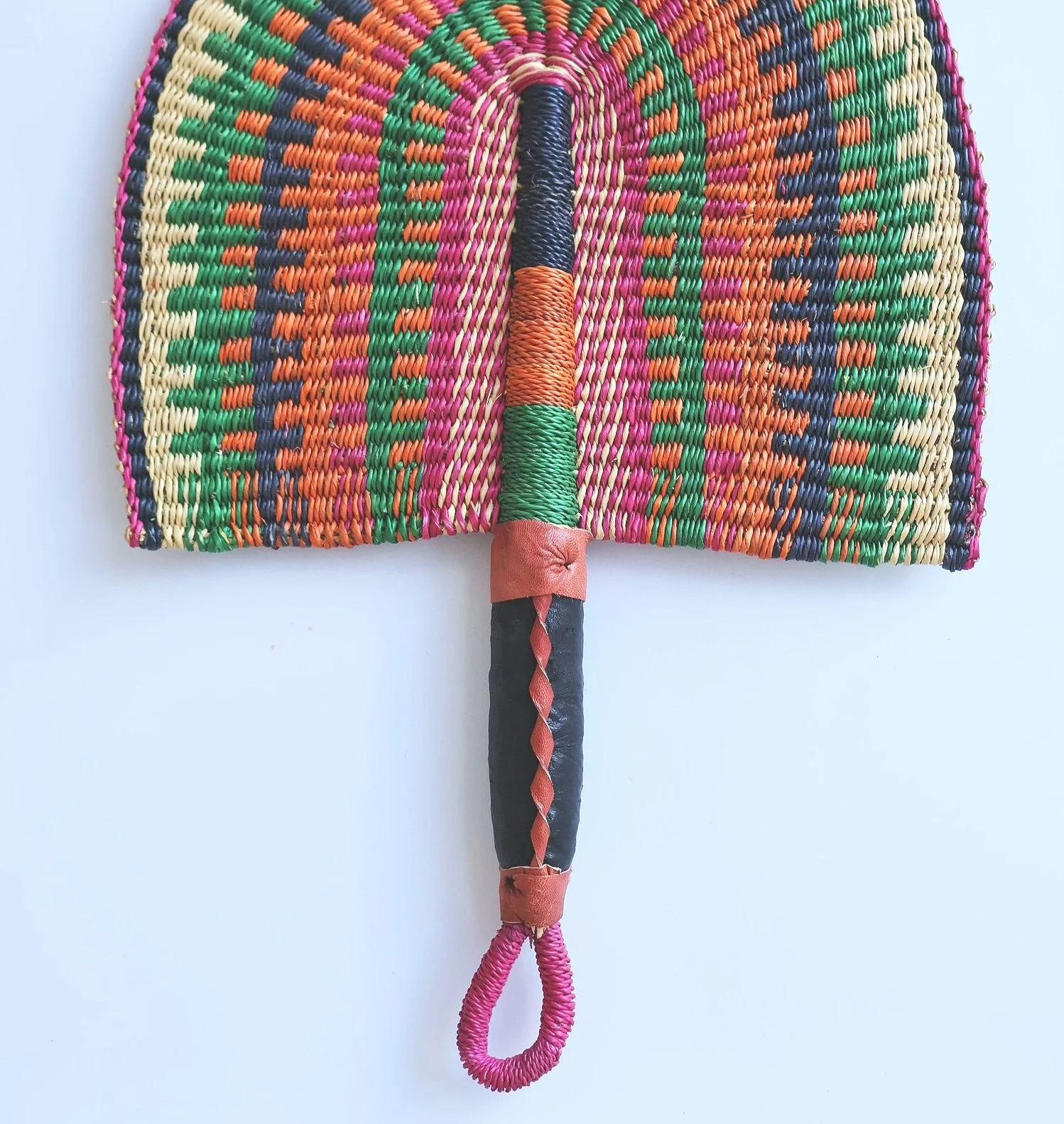 Bolgatanga Handwoven Semioval Fan #6