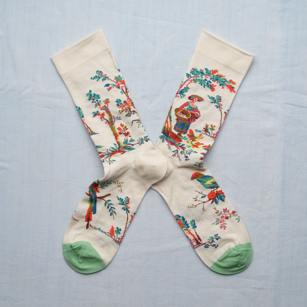 Bonne Maison Two‑Pair Gift Book -Toile De Jouy La Jardinière Sz 36/38