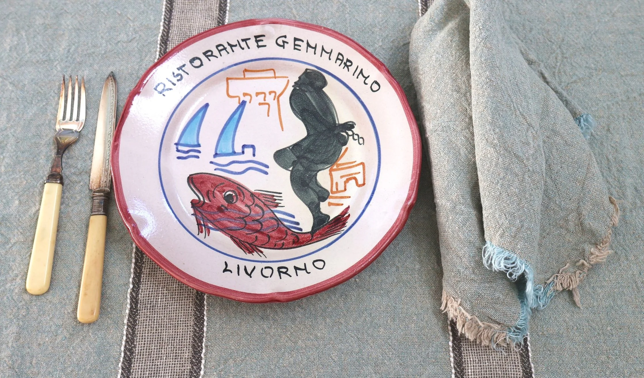 Charvet Éditions Canyon Tablecloth- Menthol 150x250cm