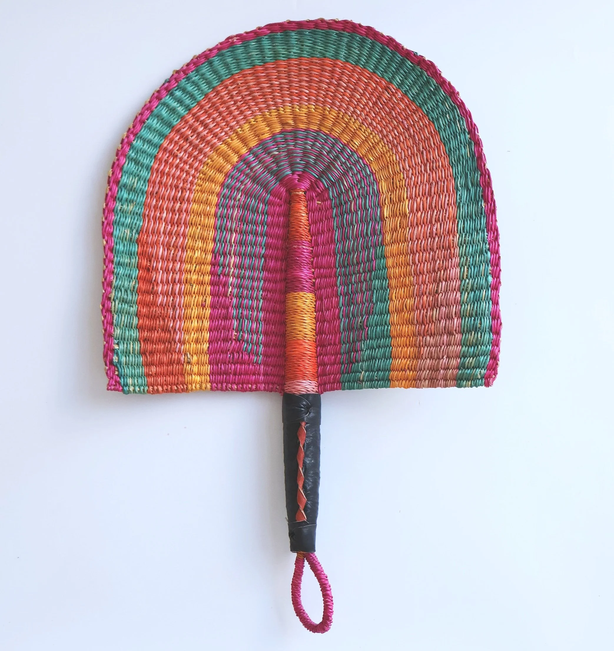 Bolgatanga Handwoven Semioval Fan #8
