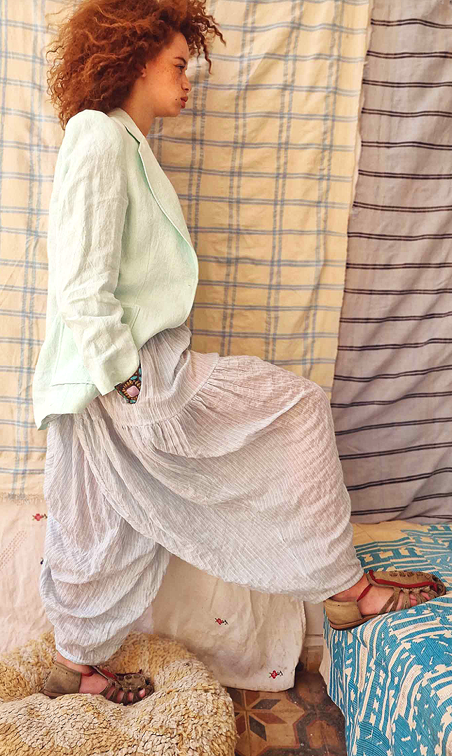 Claramonte Sarouel Pants-Grey One Size