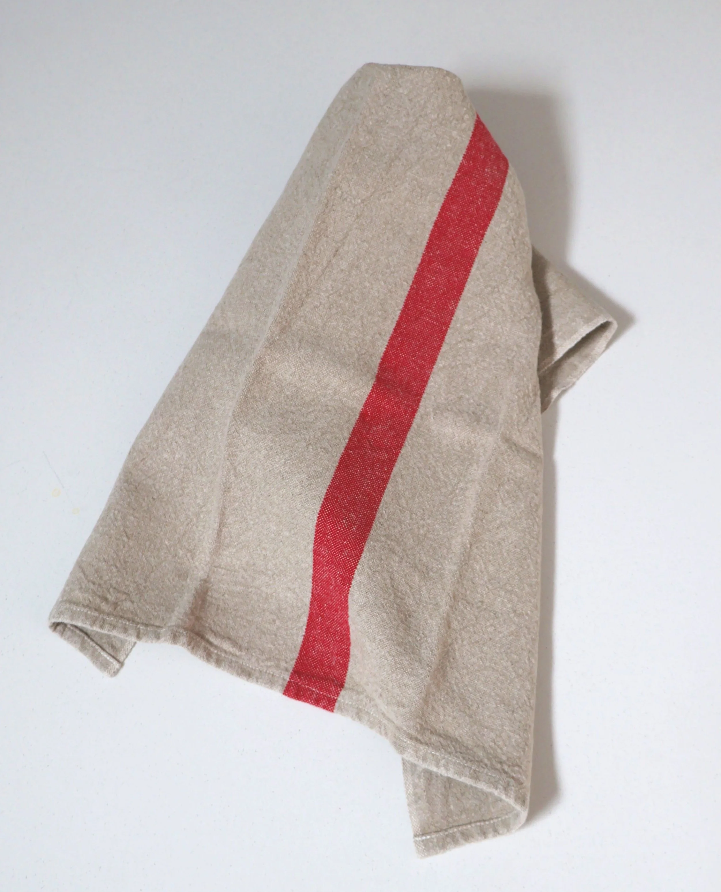 Charvet Éditions Dou Dou Tea Towel- Natural/Red