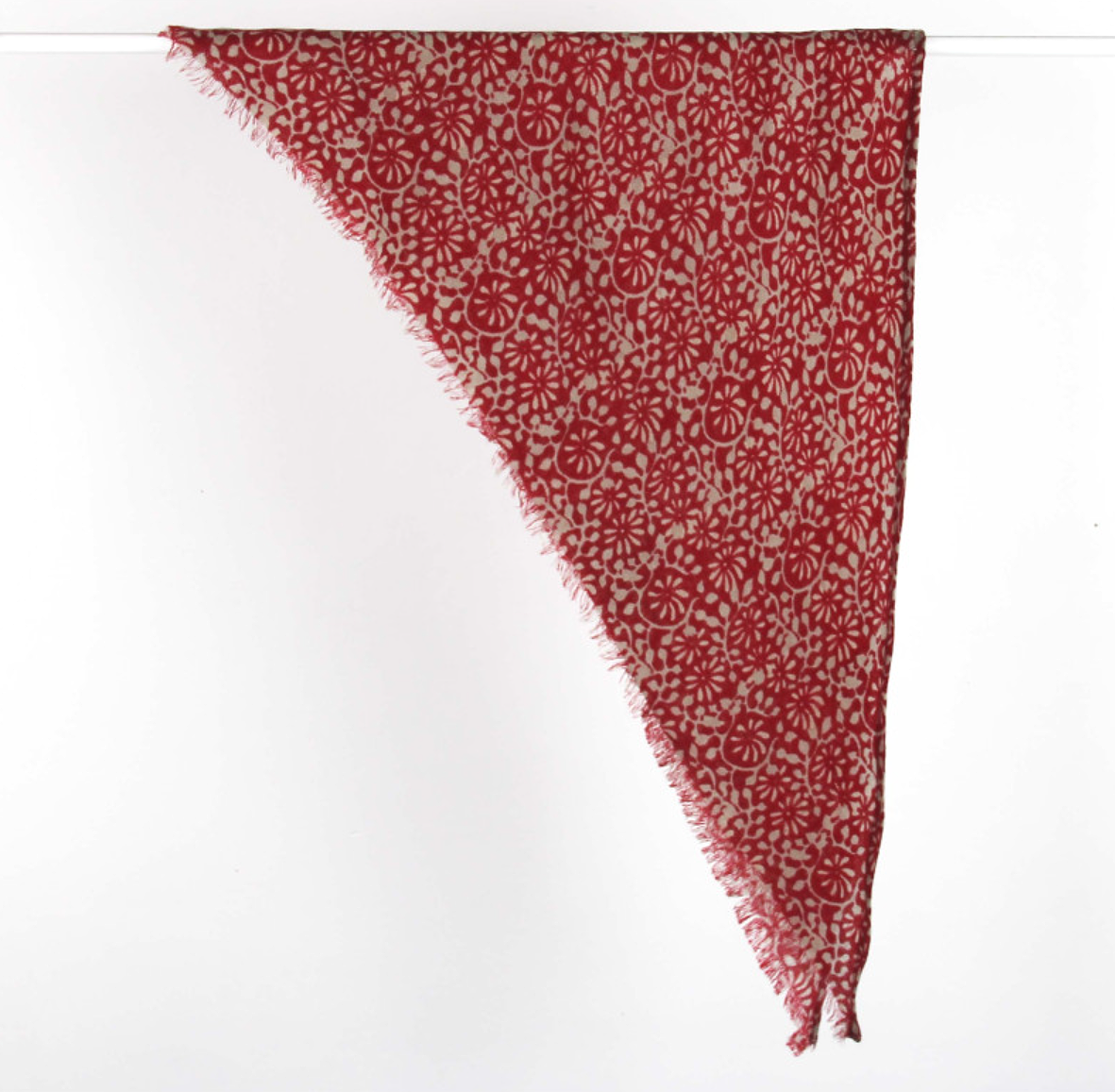 Les Belles Vagabondes Suzanne Wool Scarf Rouge