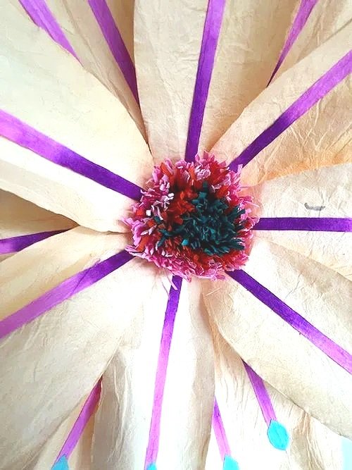 Saa XLarge Coral Paper Flower Butter