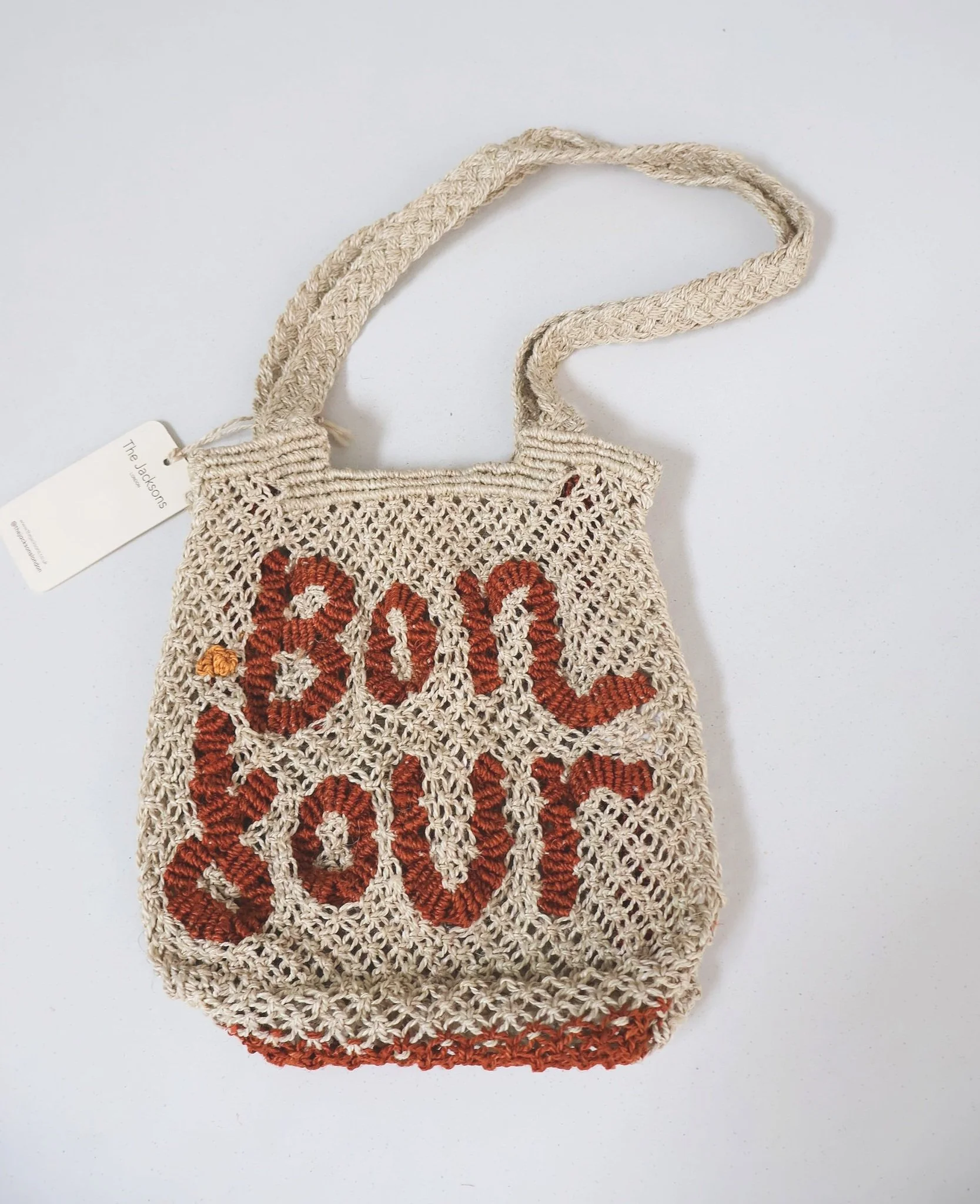 The Jacksons London BE YOU TI FUL Natural Jute Bag main image 0