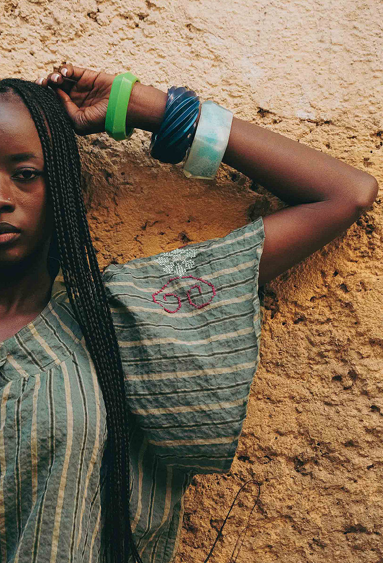 Claramonte Amazigh Tattoo Top-Green Medium