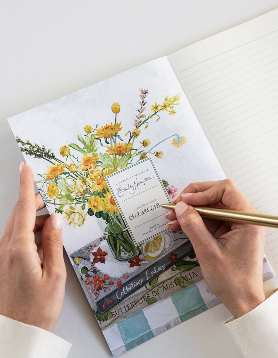 Bespoke Letterpress Native Wildflowers Workbook