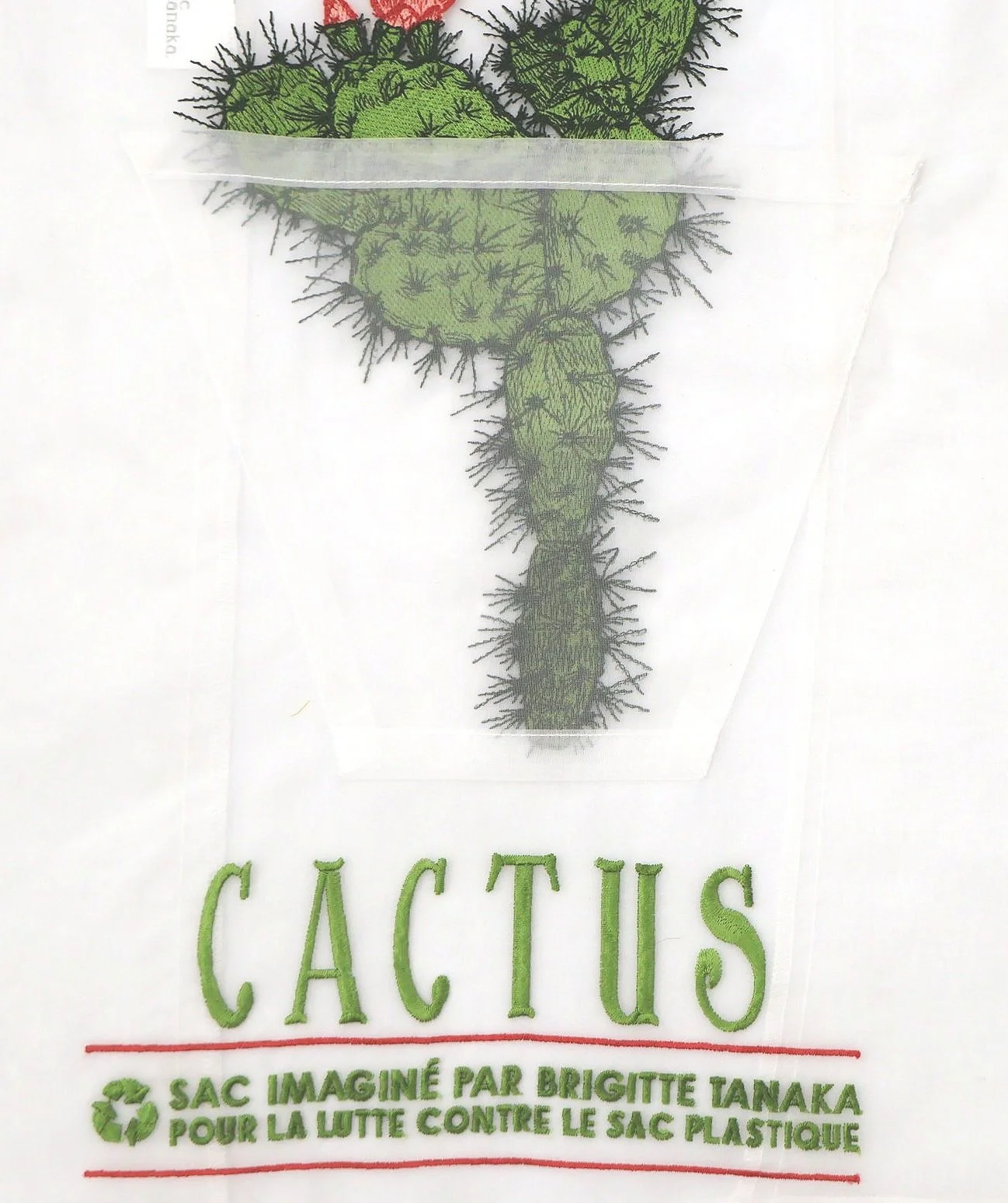 Brigitte Tanaka Fleuriste Cactus Organza Bag — ESPLORA
