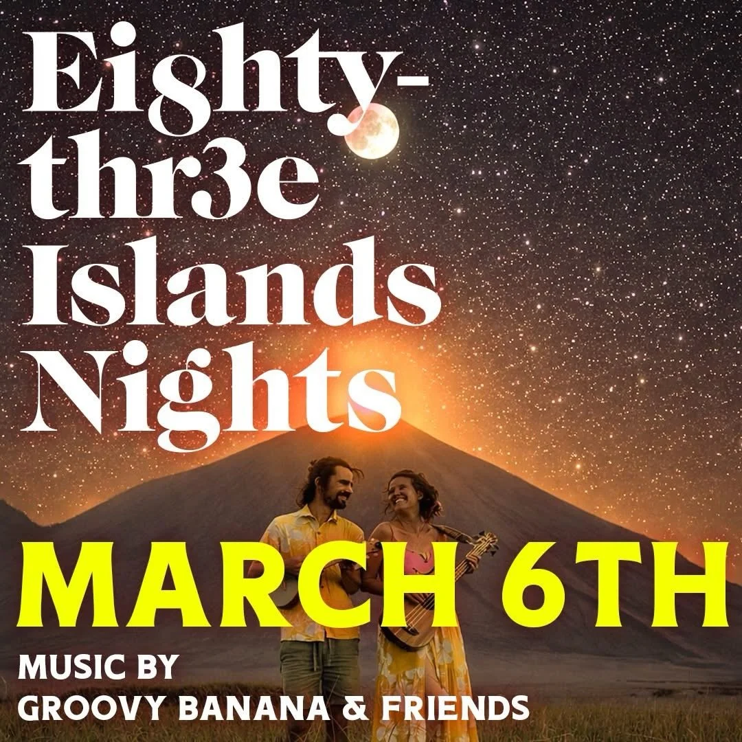 Tonight at @83islands Groovy Banana and friends @grassmouthdj , @yoshshing , @laura_cstle and @nadja_cam ✨🌴🎶
. 
We will start around 6:30pm and be on all night 🌺✨come for 🍹 and some 🍟 with some chill tunes 🧜&zwj;♀️
.
#vanuatu #vanuatumoments #v