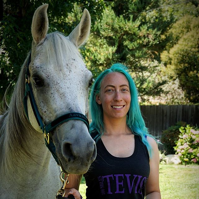 Yes, I did dye my hair (well, @__chelsealeecagle dyed my hair) to match his tack. What about it?